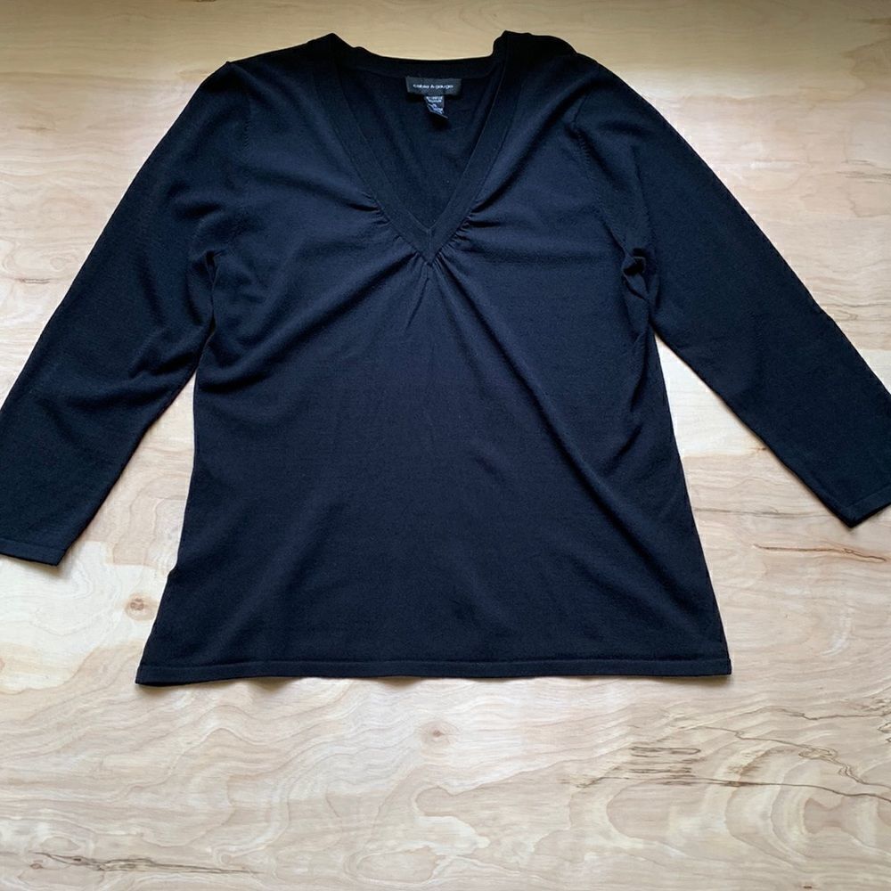 Cable & Gauge Black Sweater